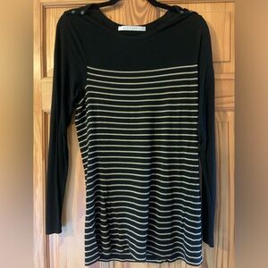 Max Studio black & tan stripe too